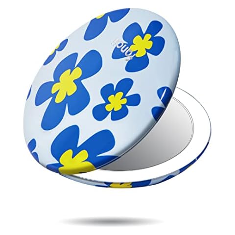 Fancii Espejo Maquillaje de Bolsillo Recargable con 3 Configuraciones de Luz LED Cover