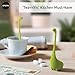 OTOTO Baby Nessie Loose Leaf Tea Strainer with Steeping Spoon - Cute Dinosaur Silicone Infuser for Loose Leaf Herbal Tea