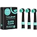Produktbild Happybrush R2 Aufsteckbürsten schwarz (3er Pack)