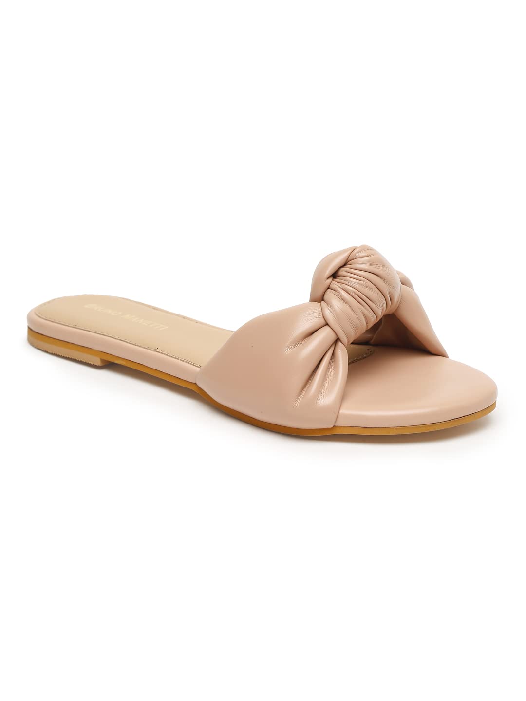 Bruno Manetti Women's Slipon Back Open Flat Sandal