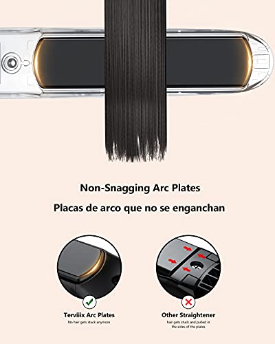 Terviiix Non-Snagging Ceramic Flat Iron Hair Straightener 1 inch 6014 の商品画像 4