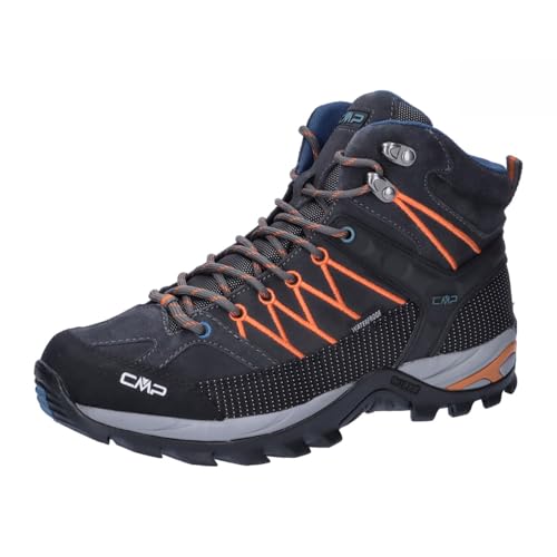 CMP Rigel Mid Trekking Shoes Wp, Scarpe da trekking Uomo, Piombo Jaffa, 44 EU