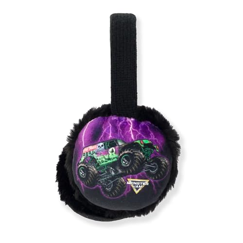 Monster Jam Truck Fleece Ear Muffs Newborn to One Size (OS - OS Youth)3