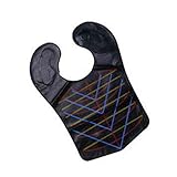 Triamisus Corte de Pelo Escudo para el Cuello Peluquería Capa para el Cuello Corte de Pelo Salón Barbero Envoltura de Silicona Proteger el Chal para el Estilista de salón Barbería - Negro