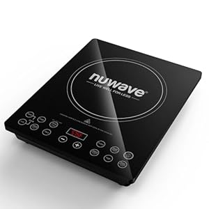 Nuwave Pro Chef Induction Cooktop, Portable, Large 8” Heating Coil, Temp Settings from 100°F – 575°F, Perfect for Commercial & Professional Settings, NSF-Certified, Shatter-Proof Ceramic Glass Surface