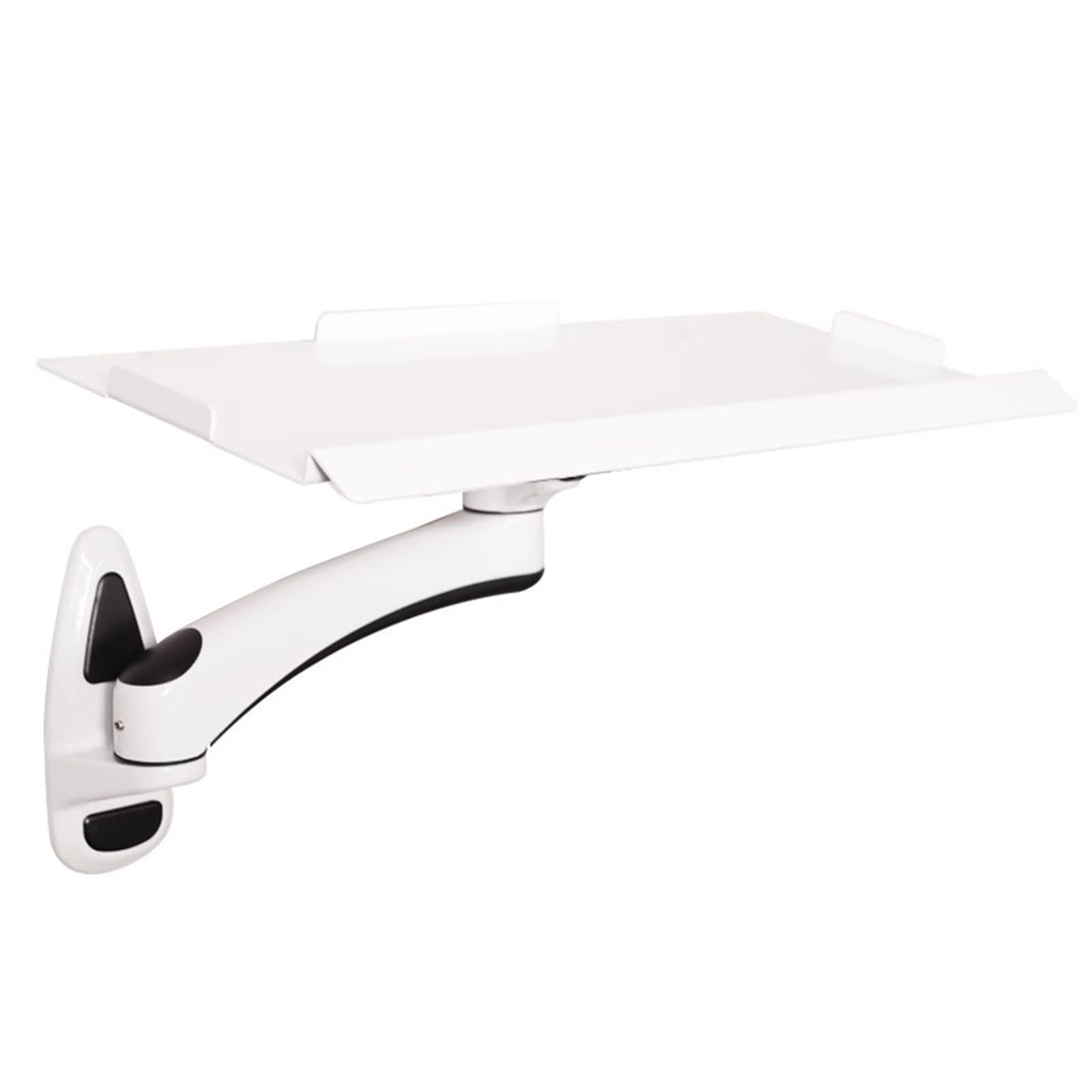 AYCDL Sit-Stand Keyboard Tray, Wall Mount Mouse Platform, Ergonomic Tilt, Full Motion Swivel, Holds 8KG, Fits Gaming Keyboards,C-45cm