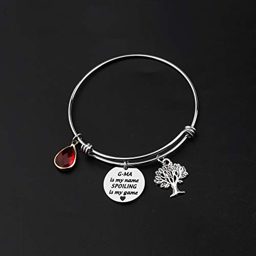 Image of CENWA Funny G-ma Gift G-ma Is My Name Spoiling Bracelet Grandma Christmas Birthday Present Mothers Day Gift (G-ma Is My Name Br)