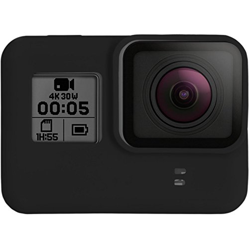 PhoneNatic Silikon-Hülle kompatibel mit GoPro Hero 5/6 / 7 in Schwarz inklusive Objektivabdeckung – Bild 4