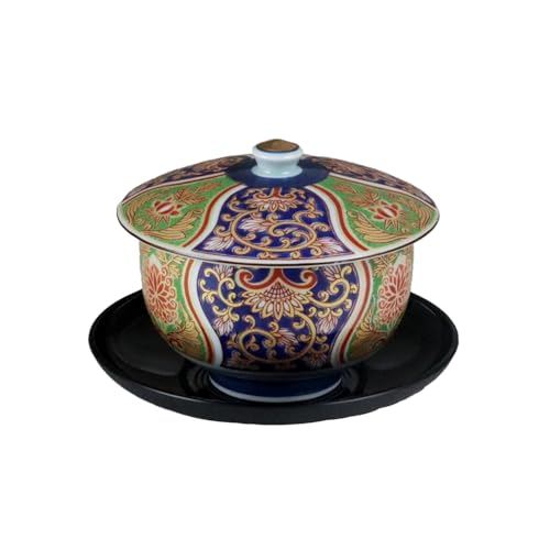 ???? Yuki Romance Imari Style Gorgeous [Arita Ware/Made in Japan] PC Tea Holder Included