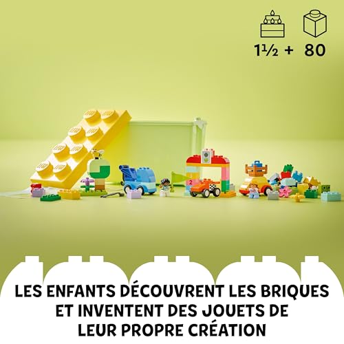 LEGO Duplo Classic La Boîte de Briques Voitures et Camions - Jouet Éducatif Garçon ou Fille dès 1 an - Jouet d'Éveil pour Bébé - Briques 1-2-3, 2 Figurines & 3 Véhicules sur Roues - Idée Cadeau 10439 LEGO Duplo Classic La Boîte de Briques Voitures et Camions - Jouet Éducatif Garçon ou Fille dès 1 an - Jouet d'Éveil pour Bébé - Briques 1-2-3, 2 Figurines & 3 Véhicules sur Roues - Idée Cadeau 10439
