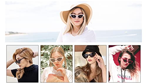 Image of IFLASH Cat Eye Rectangular Sunglasses for Women Pack of 2