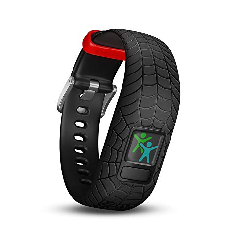 Garmin Unisex adulto Garmin Vívofit Jr. 2 - Pulsera con diseño Spider-Man, color negro, Negro, Edad 4+