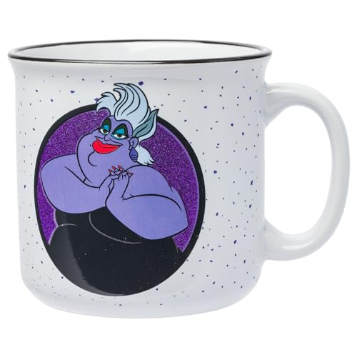 Silver Buffalo Disney Villains Ursula Glitter, Ceramic Camper Mug, 20oz - image 1