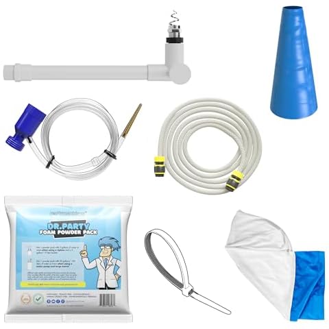 Partymachines DIY Foam Cannon Machine Kit - Provide your own 18" Fan to make a Large foam shooting Cannon and Foam Machine - no pump needed Cover