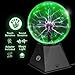 Kicko 7” Green Plasma Ball Touch Sensitive, Nebula Thunder Lightning Plug-in Plasma Globe, Crystal Ball for Parties, Science Decorations, Props, Light Up Ball for Kids, Bedroom Decor, Home