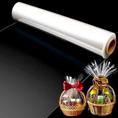 volila Klare Zellophanrolle – 40cm x 30cm Zellophanfolie für...