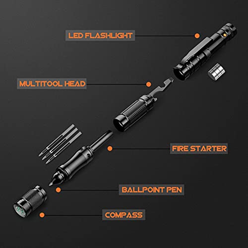 8-in-1 Multi-Tool Pen with Compass - Perfect Gifts for Men - Image 2