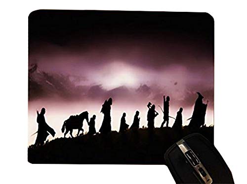 Fellowship of The Ring Silhouettes Design Print Image Desktop Office Silicone Mouse Pad by Trendy Accessories