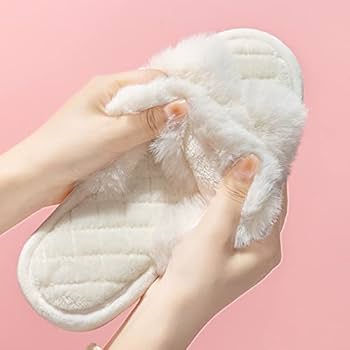 Amazon.com: Cicilin Women's House Slippers Cross Open Toe