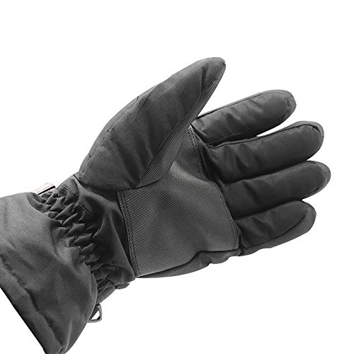 KKmoon 1 par de luvas de motociclismo, luvas térmicas à prova d'água, à prova de vento, prata