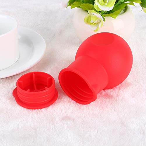 Olla para derretir chocolate de silicona roja miniatura 2