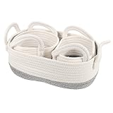 WESIEVYA 3個 犬 おもちゃ バスケット コットン ロープ 収納 ケース ペット おもちゃ バスケット 犬 おもちゃ 収納 オーガナイザー おもちゃ 収納 バスケット おもちゃ オーガナイザ