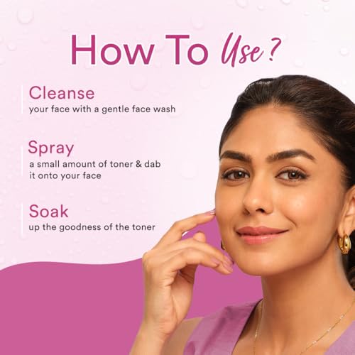 Image of Lacto Calamine Rose Water Toner For Glowing Skin|120ml Each- Pack of 2| Gulab Jal Face Toner|Rosewater- Aloe Vera & 2% Niacinamide| Cleanses, Hydrates & Moisturises Skin|No Sulphate,Alcohol & Parabens