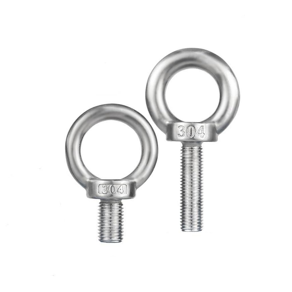 2 Piezas M16 Pernos elevadores Cáncamos de Acero inoxidable 304,Pernos de ojo, Anillos de elevación, Tornillos de ojo para accesorios de elevación (M16x60)