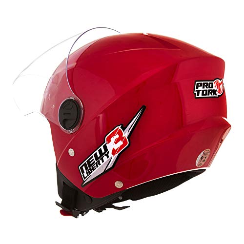 Pro Tork Capacete New Liberty Three 56 Vermelho