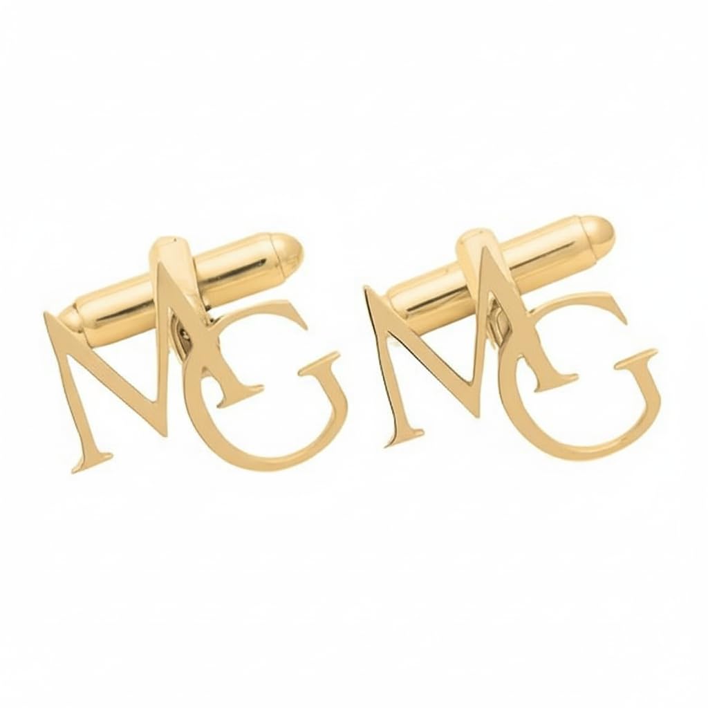 Personalized Name Cufflinks for Men | Custom Engraved Monogram Cuff Links | Unique Wedding Jewelry Gift | Elegant Formal Accessories for Groom and Men