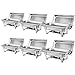 Chafing Dish Buffet Set 8 Qt Stainless Steel Complete Chafer Set Catering Warmer Set with Water Pan, Fuel Holder for Parties, Dinners, Catering, Buffet and Weddings 6 Silver