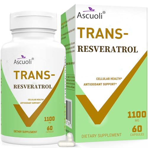 Ascuoli 99% Ultra Purity Trans-Resveratrol, 3-in-1 Advanced Formula Organic Resveratrol, Max Antioxidant Anti-Aging, Boost NAD+, Immune and Energy, Skin Health - 16