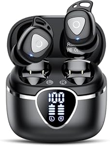 Kopfhörer Kabellos Bluetooth 5.4, Bluetooth Kopfhörer In Ear mit 4 ENC Noise Cancelling Mic Earbuds, Kabellose Kopfhörer Tiefer Bass, 40 Std Spielzeit, IP7 Wasserdicht Ohrhörer LED Anzeige, USB-C