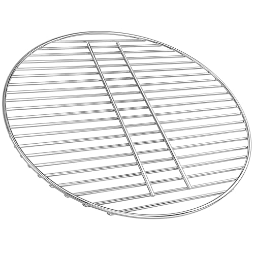 Nordic Bbq Store 7441 Holzkohlerost mit 43 cm Durchmesser für 57 cm runde Weber One-Touch Silber, Kugelgrills, Bar B Wasserkocher und Master Touch und One-Touch-Holzkohlegrills