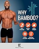 Pierre Calvini Bamboo Mens Boxers – Soft, Breathable & Anti Chafe Mens Underwear – Moisture Wicking Boxers for Men with Longer Leg & No Itchy Labels - Men's Boxer Shorts Multipack (3/6-Pack) - Image 5