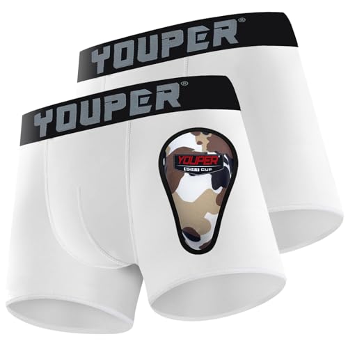 Youper 2 Pack Youth Brief with Soft Protective Athletic Cup...