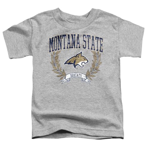 LOGOVISION Montana State University Laurels Dark Kids T Shirt (3) for Toddler Boys and Girls, Athletic Heather