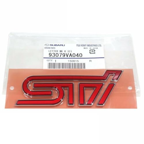 Subaru Rear STi Badge Trunk Emblem for 2015-2018 Impreza WRX STi - 93079VA040 - Genuine OEM