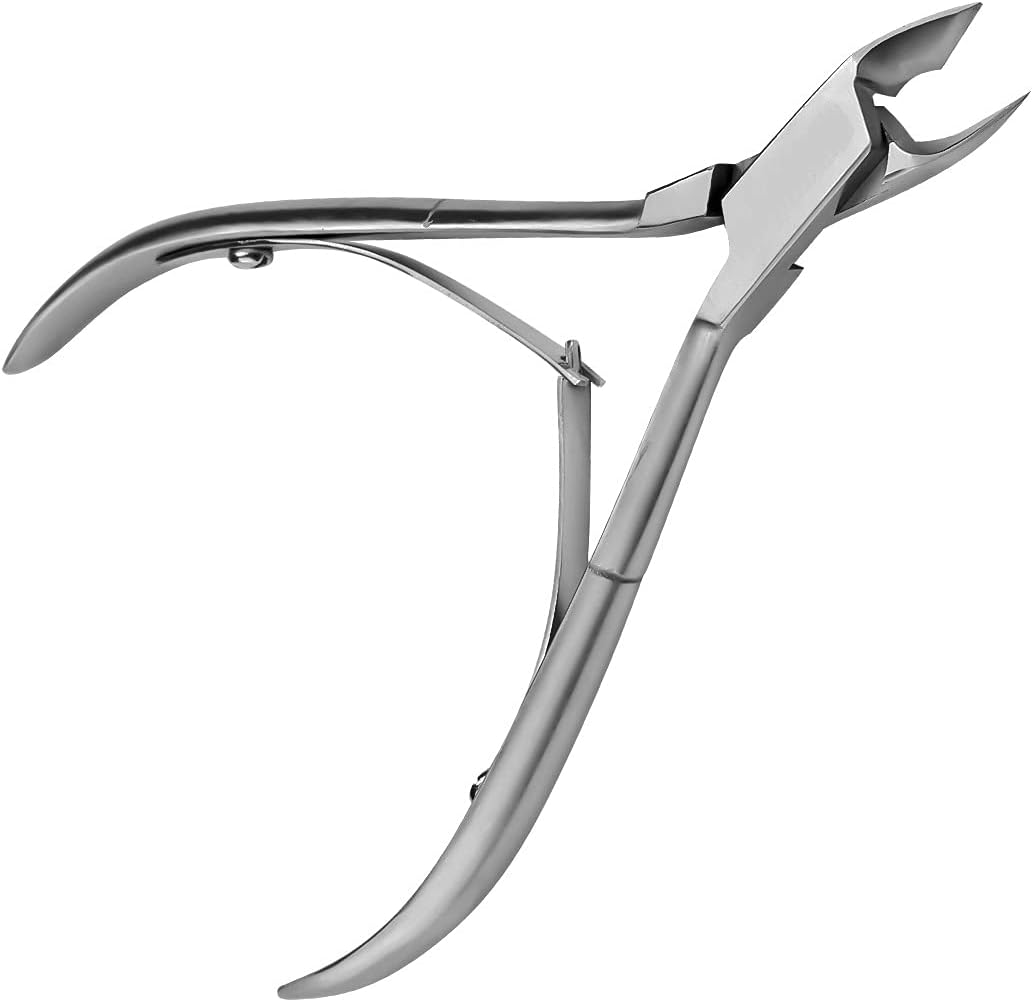 Cuticle Trimmer, Professional Surgical Grade Super Sharp Blade Cuticle Nippers Stainless Steel Nail Clippers Pedicure Manicure Tool