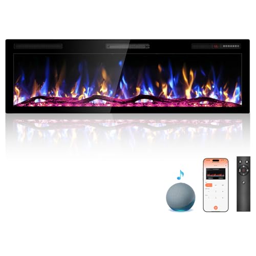 Kucreiheat 60-Inch WiFi Fireplace