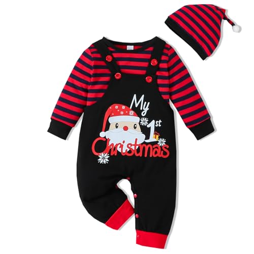 Image of VINUOKER 3pcs Baby Boy Halloween Thanksgiving Day Christmas Outfits Set