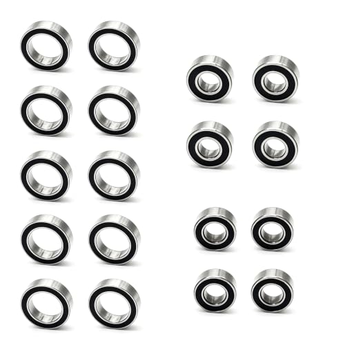 Image of 16pcs RC Ball Bearings Kit 5x10x4 5x11x4 8x12x3.5mm Rubber Sealed Compatible with Tamiya TT-02 TT02 1 /10 RC Parts
