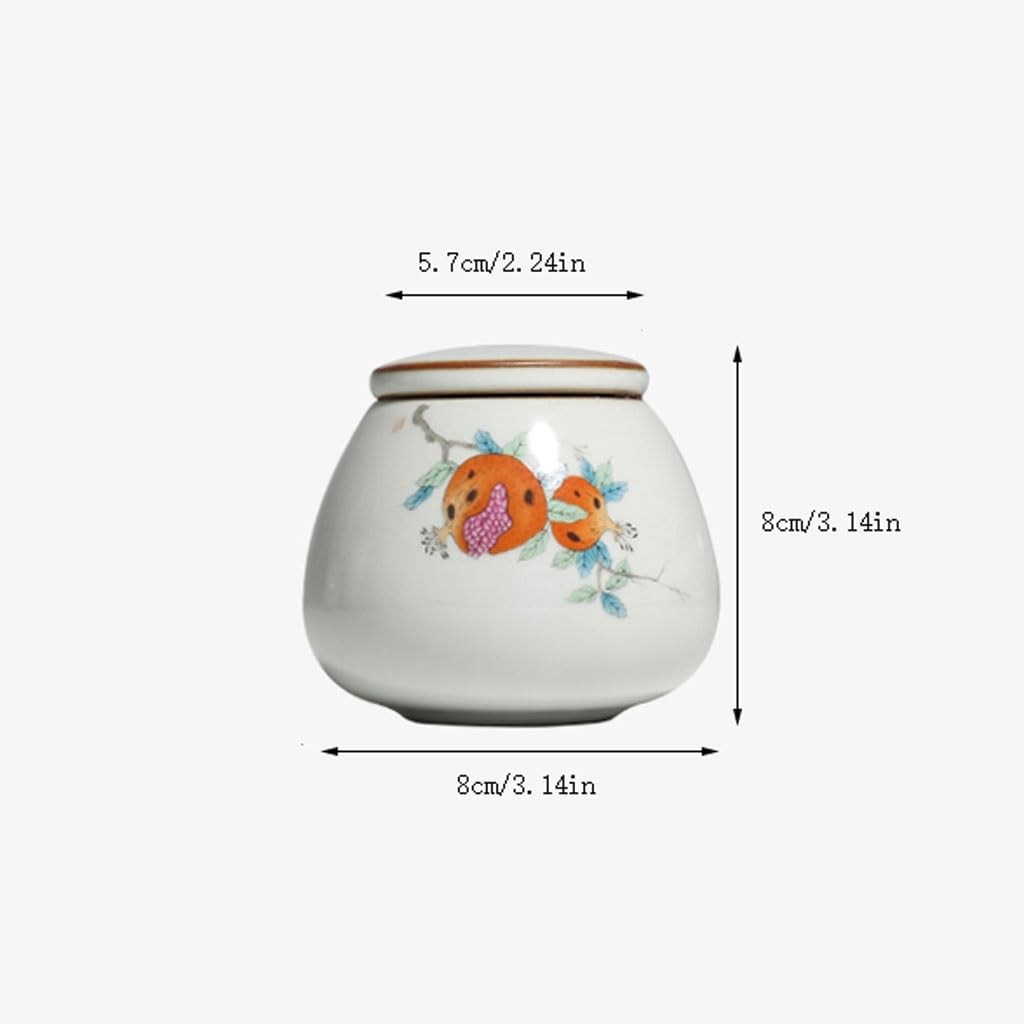 Keramik Lebensmittel Jar Kleine Tee Kann Retro Büro Desktop Versiegelt Lagerung Tee Kann Haushalt Tee Lagerung Speisekammer Lagerung Container