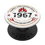 Photo Gallery i grill e fumo carne dal 1967 55 anni 55° compleanno popsockets popgrip intercambiabile Photo Gallery i grill e fumo carne dal 1967 55 anni 55° compleanno popsockets popgrip intercambiabile