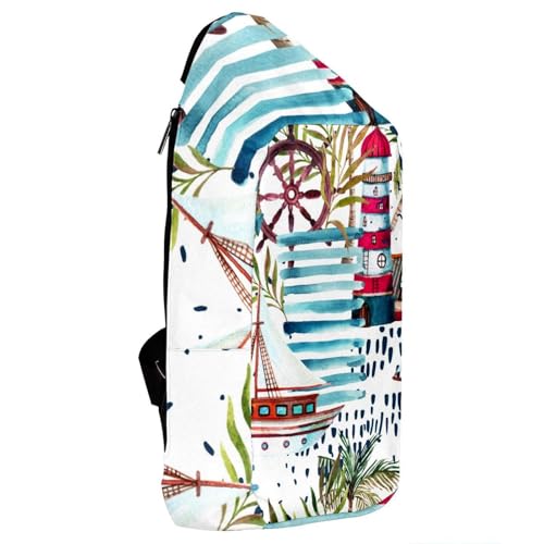 Mochila bandolera ergonómica y ajustable de 36.5cm para excursiones 4