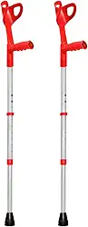 Muleta Canadense Ortopédica De Alumínio Regulável Idoso 120kg Par Take Care (REGULÁVEL, VERMELHO) 2.0 unidade
