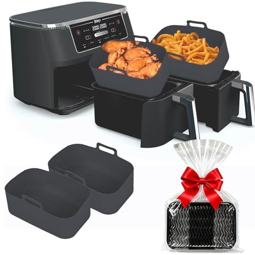 Silicone Air Fryer Liners for Ninja - Reusable...