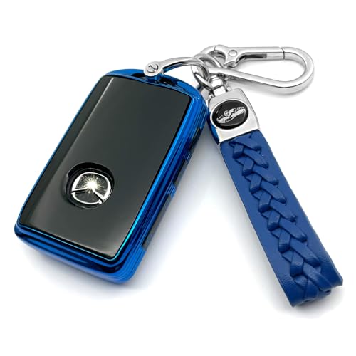 Image of Creativity For Mazda Key Fob Cover and Key chain (Blue Combination)