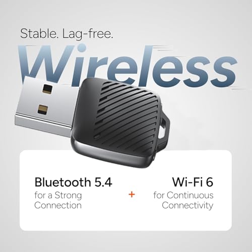 Image of 2-in-1 Wireless Carplay and Android Auto Receiver, Converts Wired to Wireless, Bluetooth 5.4 & WiFi 6, Only for Cars OEM Installed Wired Android Auto /CarPlay, USB C /A, Quick & Auto Reconnect