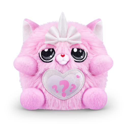 Miniatura 3 de Rainbocorns Kittycorn Surprise Series 2, Chai The Chinchilla Cat - Peluche Coleccionable - 10 sorpresas para desempacar, despegar y revelar corazón, calcomanías, a Partir de 3 años (Gato Chinchilla)